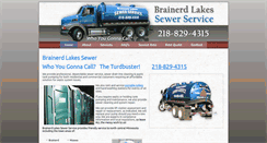Desktop Screenshot of brainerdsewer.com